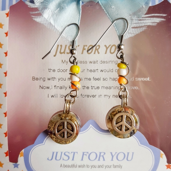 Peace_Earrings_Orgonites - Picture 3 of 3